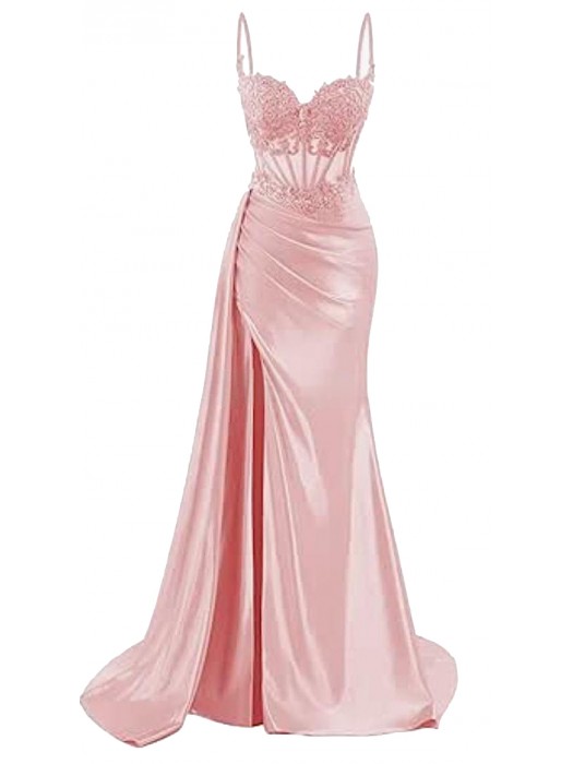 Vestito Donna Maxi Diciottesimo Festa Occasione Speciale Party Dress Rosa 110551B